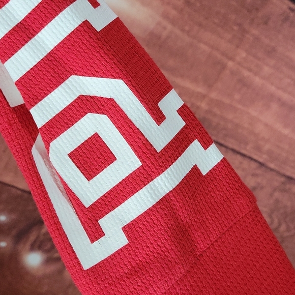 VS PINK Ribbed Longsleeve Top Red Size M - Picture 2 of 12